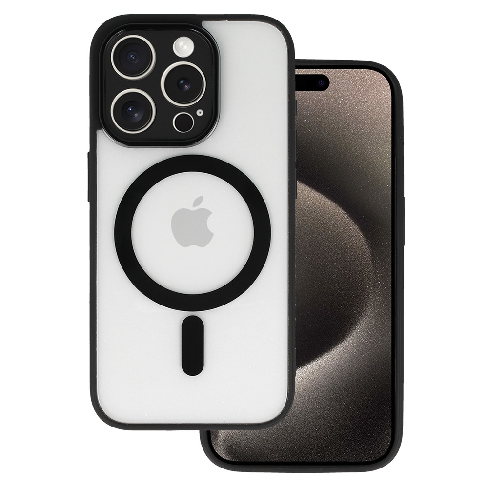 Zadný kryt Acrylic Color Magsafe pre Iphone 14 Pro čierny