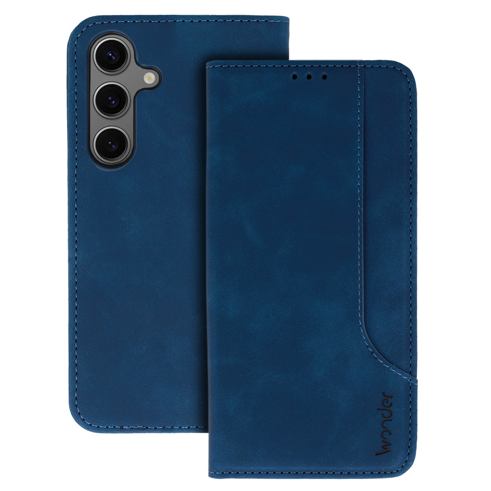 Flipové puzdro Wonder Prime pre Samsung Galaxy S24 Ultra Navy