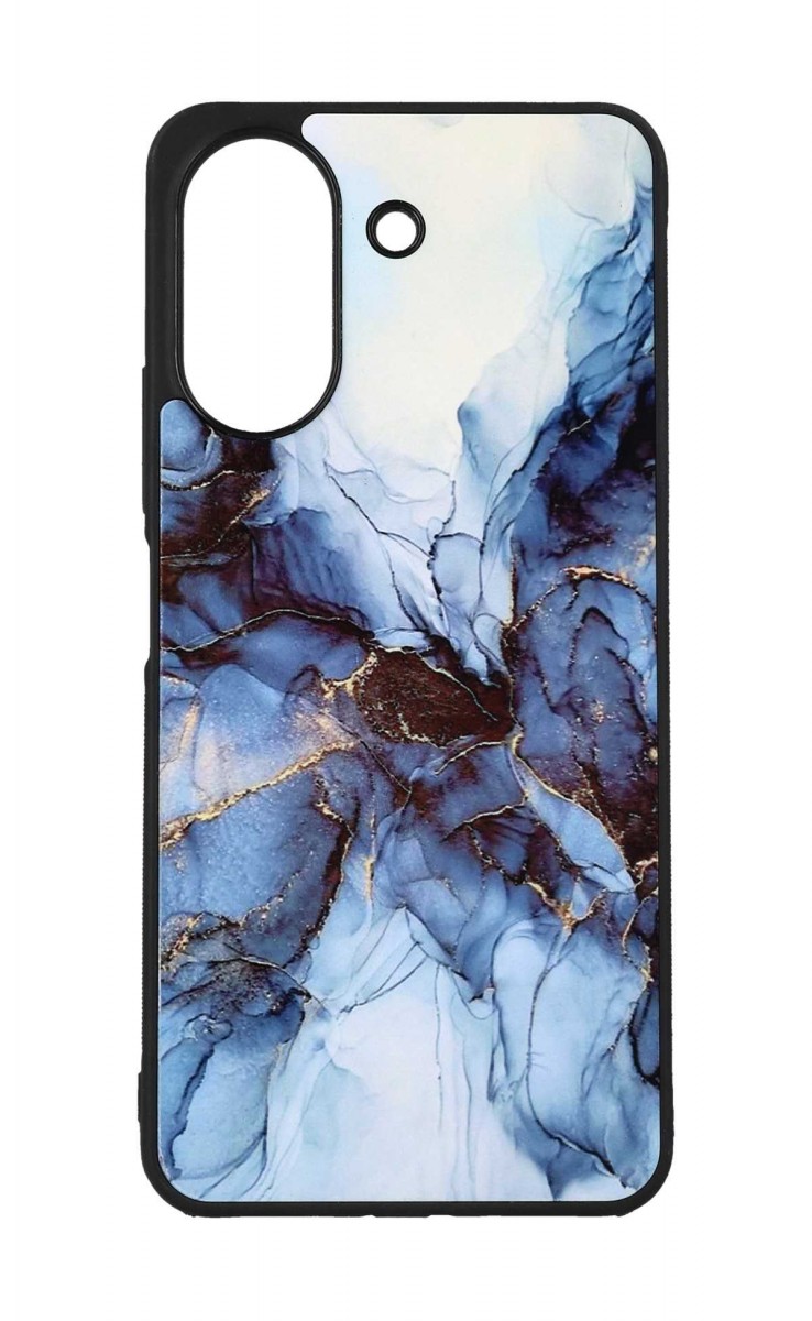 Zadný pevný kryt Marble na Xiaomi Redmi 13C Smoky Blue