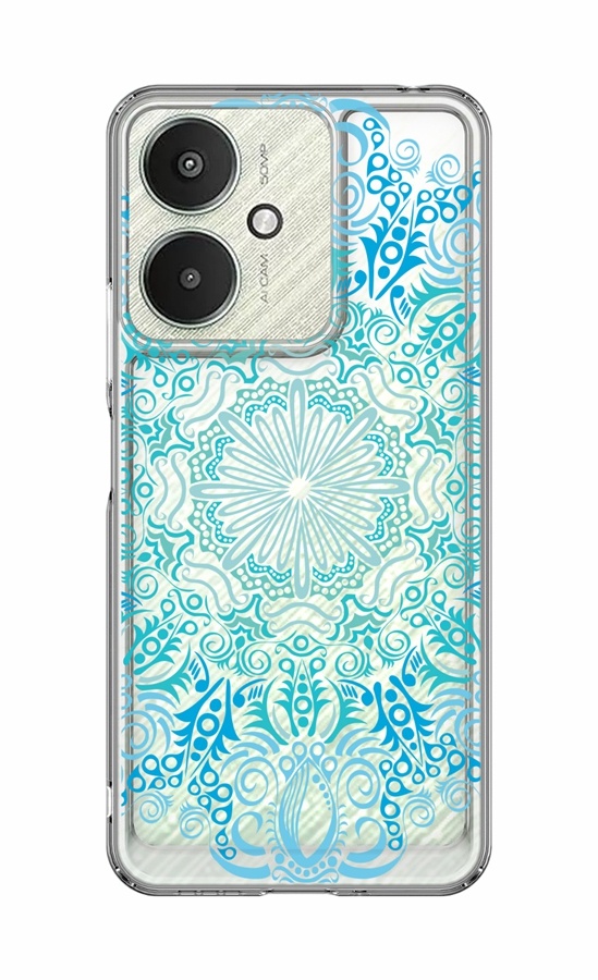 Zadný pevný kryt Image na Xiaomi Redmi 13C Blue Mandala