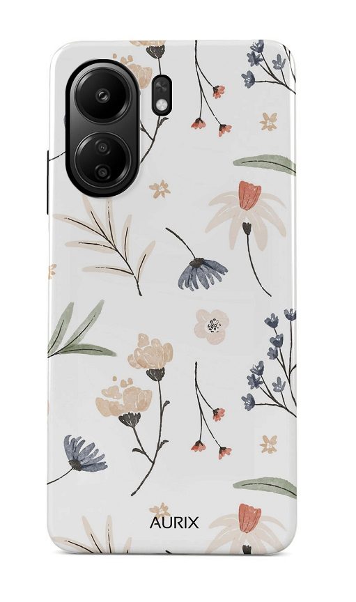 Zadný pevný kryt AURIX na Xiaomi Redmi 13C Floral Fantasy