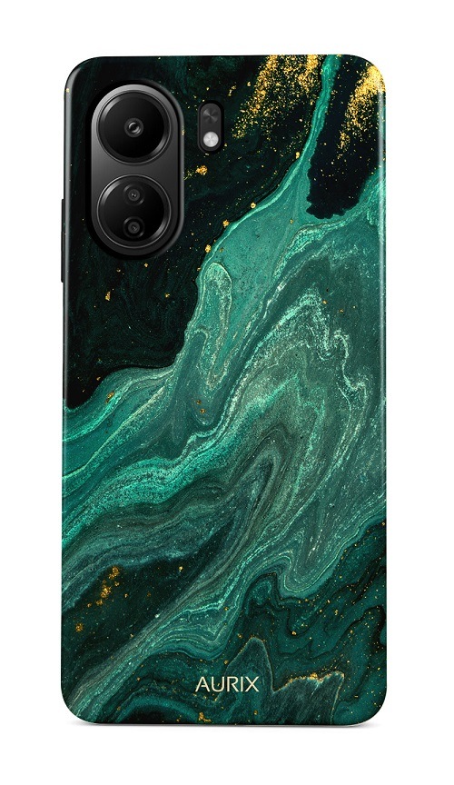 Zadný pevný kryt AURIX na Xiaomi Redmi 13C Green Lagoon