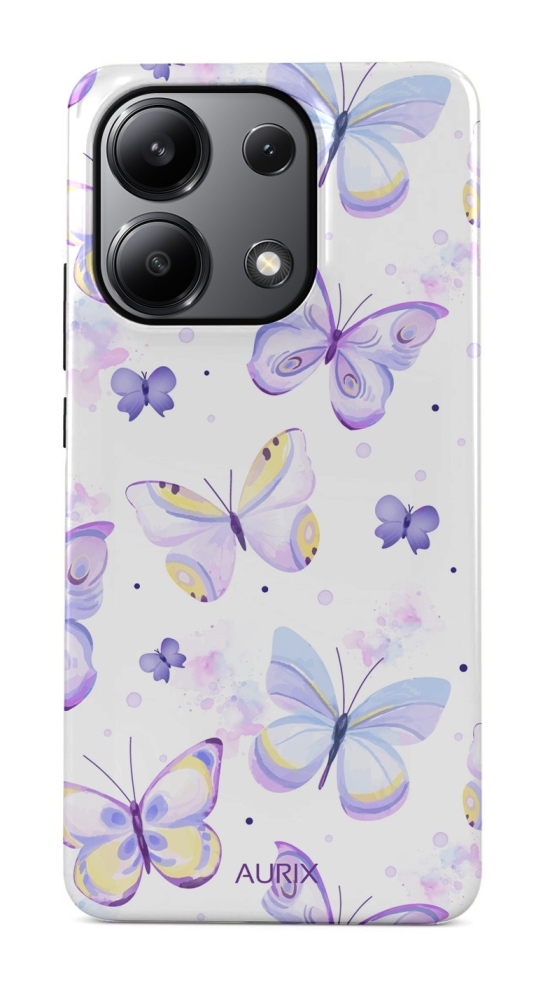 Zadný pevný kryt AURIX na Xiaomi Redmi Note 13 Pro Butterflies