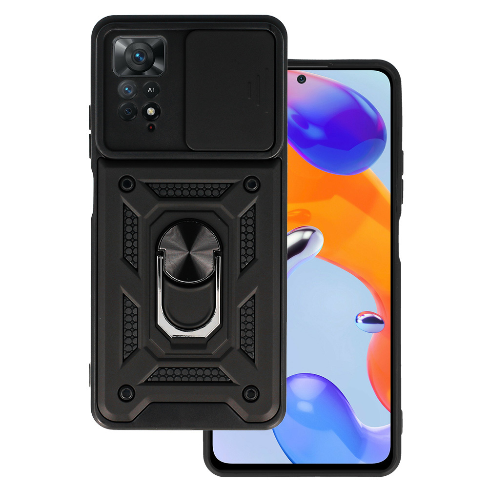Ultra odolný zadný kryt Armor Lens pre Xiaomi Redmi Note 11 Pro-Note 11 Pro 5G čierný