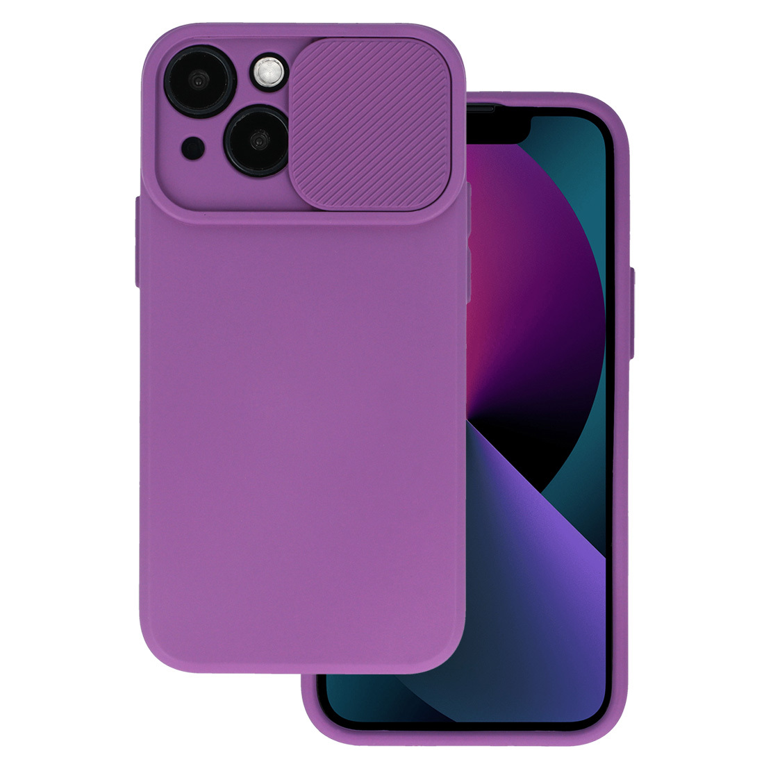 Zadný kryt Camshield Soft pre iPhone 16 Plus fialový