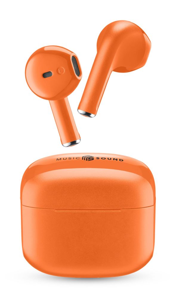 Bezdrôtové slúchadlá TWS Music Sound SWAG, oranžové
