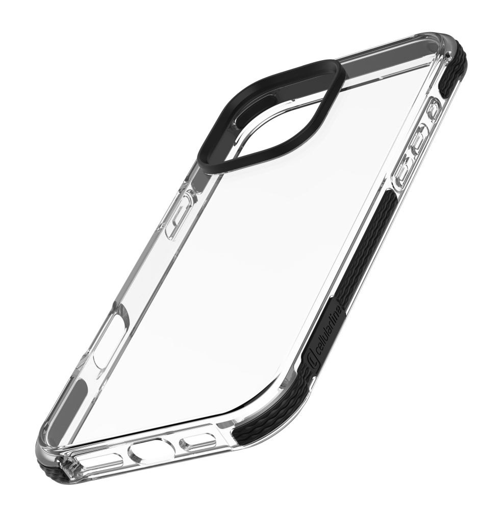 Zadný kryt Cellularline Tetra Force Strong Guard Ultra Protective Case pre Apple iPhone 16 Pro Max, 2 úrovne ochrany, priehľadný