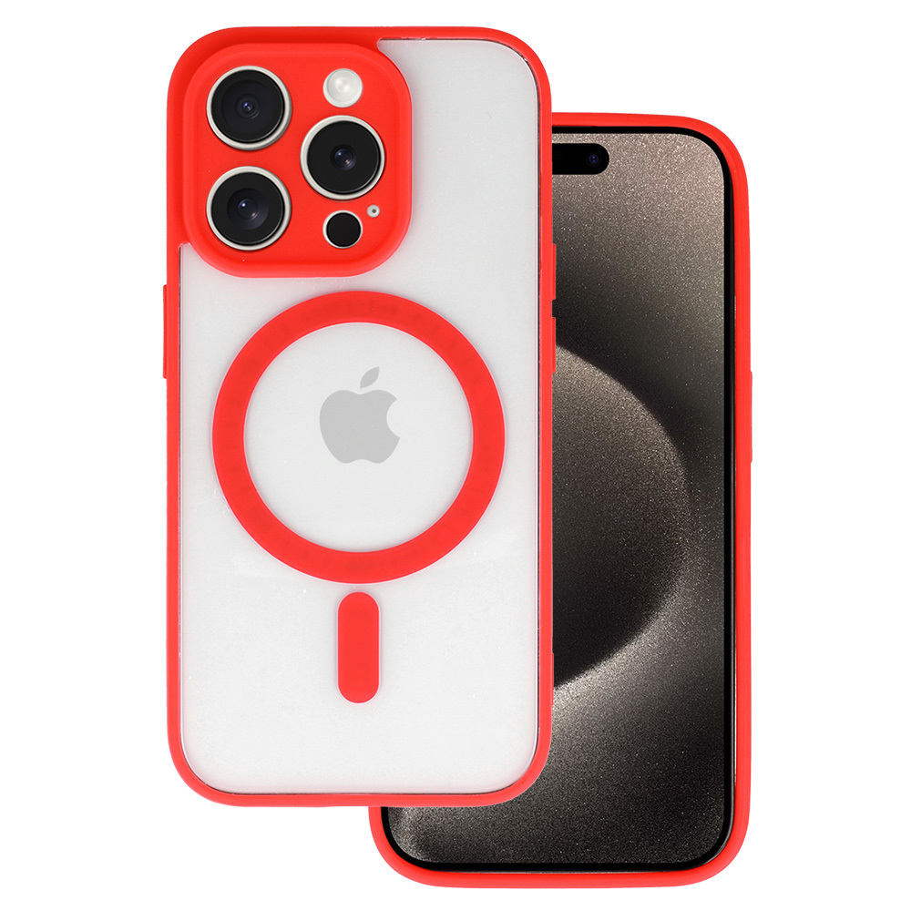 Zadný kryt Acrylic Color Magsafe pre Iphone 14 Pro červený