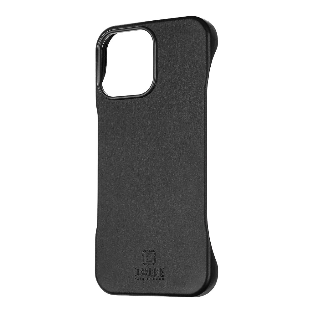 Zadný kryt OBAL:ME LeatherTanga pre Apple iPhone 16 Pro Max Black