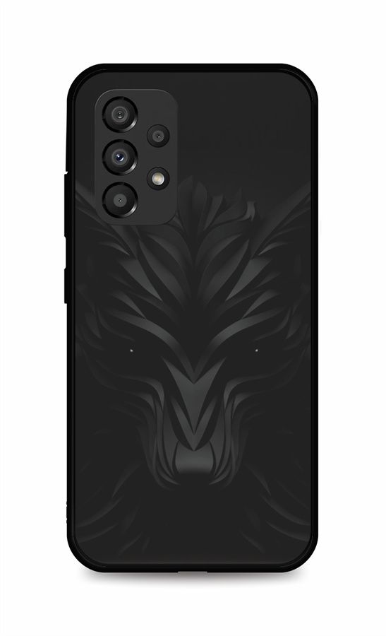 Zadný pevný kryt LUXURY na Samsung A33 5G Čierny vlk
