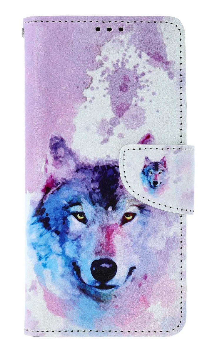 Flipové puzdro TopQ pre Xiaomi Redmi Note 13 Pro Polárny vlk