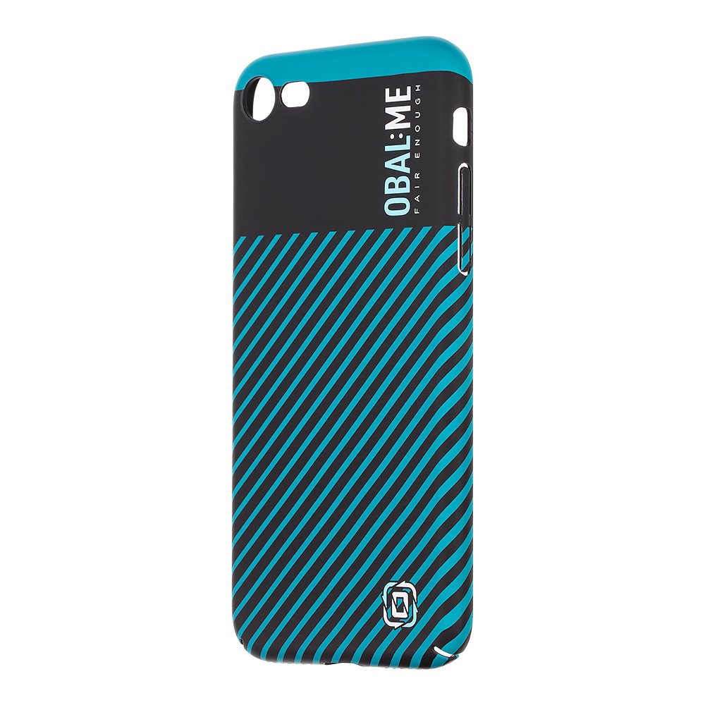 Zadný kryt OBAL:ME Flossy Stripes pre Apple iPhone SE 2020-SE 2022-7-8 Black/Teal