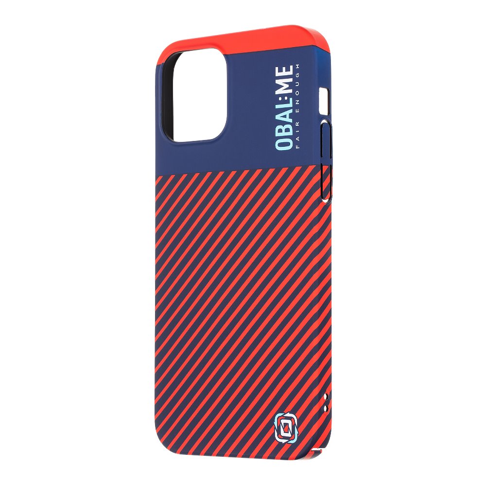 Zadný kryt OBAL:ME Flossy Stripes pre Apple iPhone 12-12 Pro Blue/Red