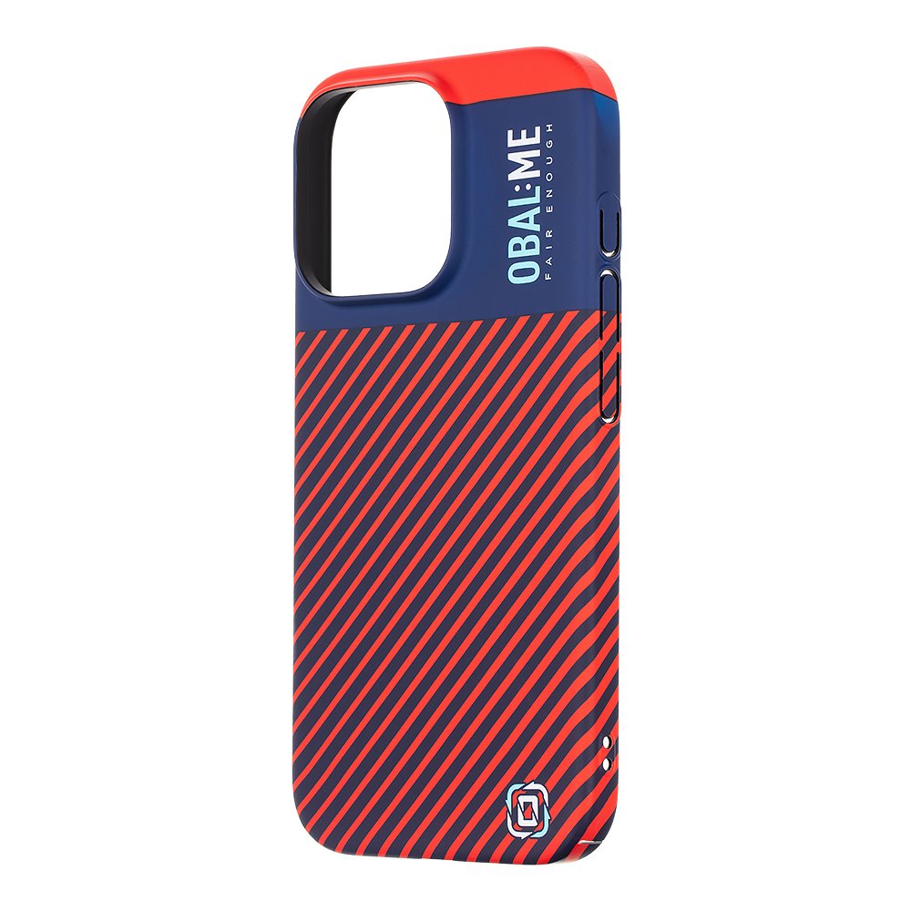 Zadný kryt OBAL:ME Flossy Stripes pre Apple iPhone 16 Pro Blue/Red