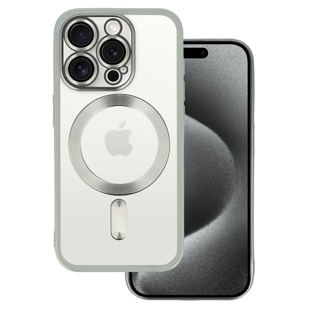 Zadný kryt Metallic MagSafe pre Samsung Galaxy S24 Ultra Silver