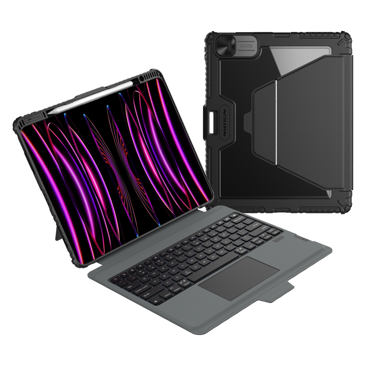 Puzdro Nillkin Bumper Link Keyboard Case (podsvietená verzia) pre iPad Pro 13 2024 Black