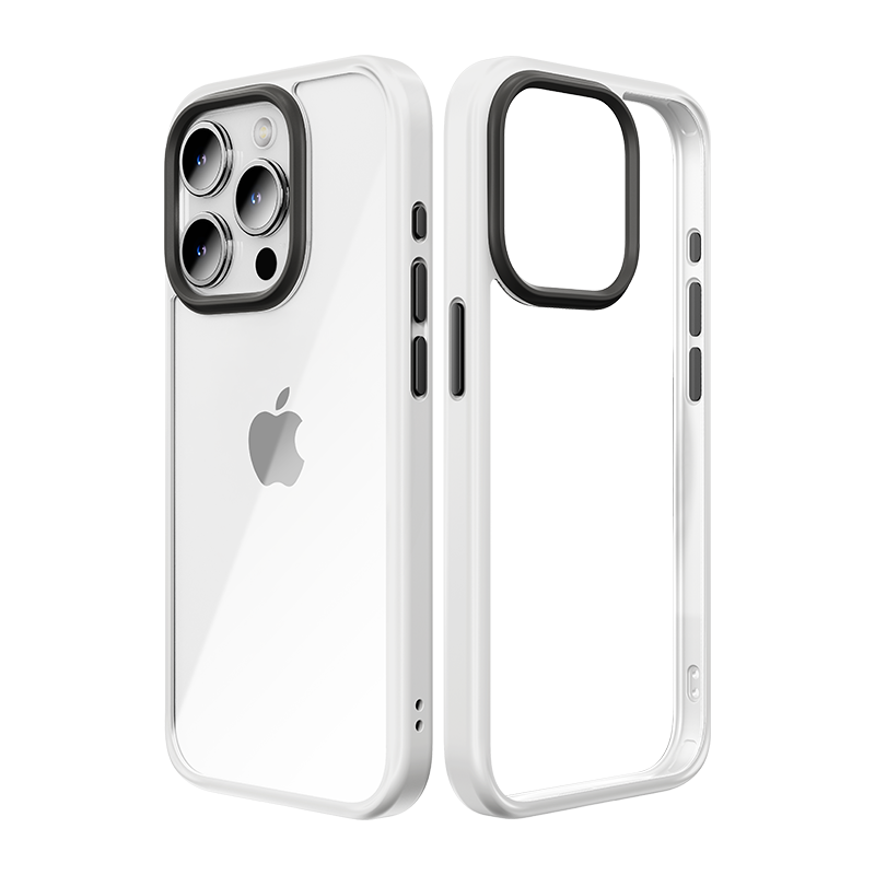 Zadný kryt Rock Guard Series pre iPhone 15 Plus clear-white