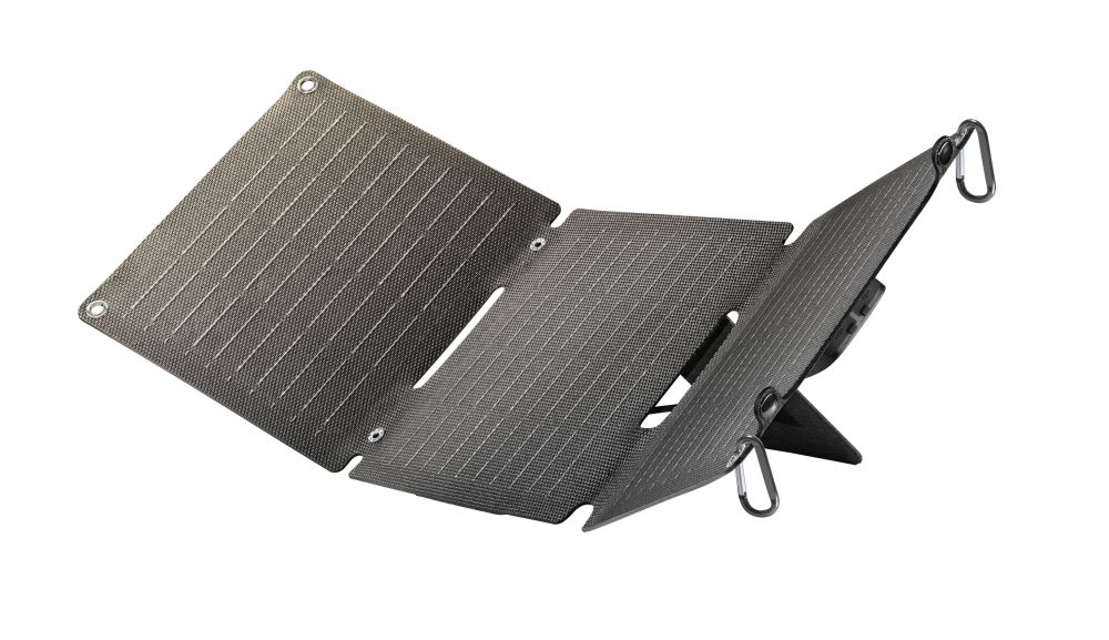 Prenosná solárna nabíjačka CellularLine SOLAR 20 W čierna