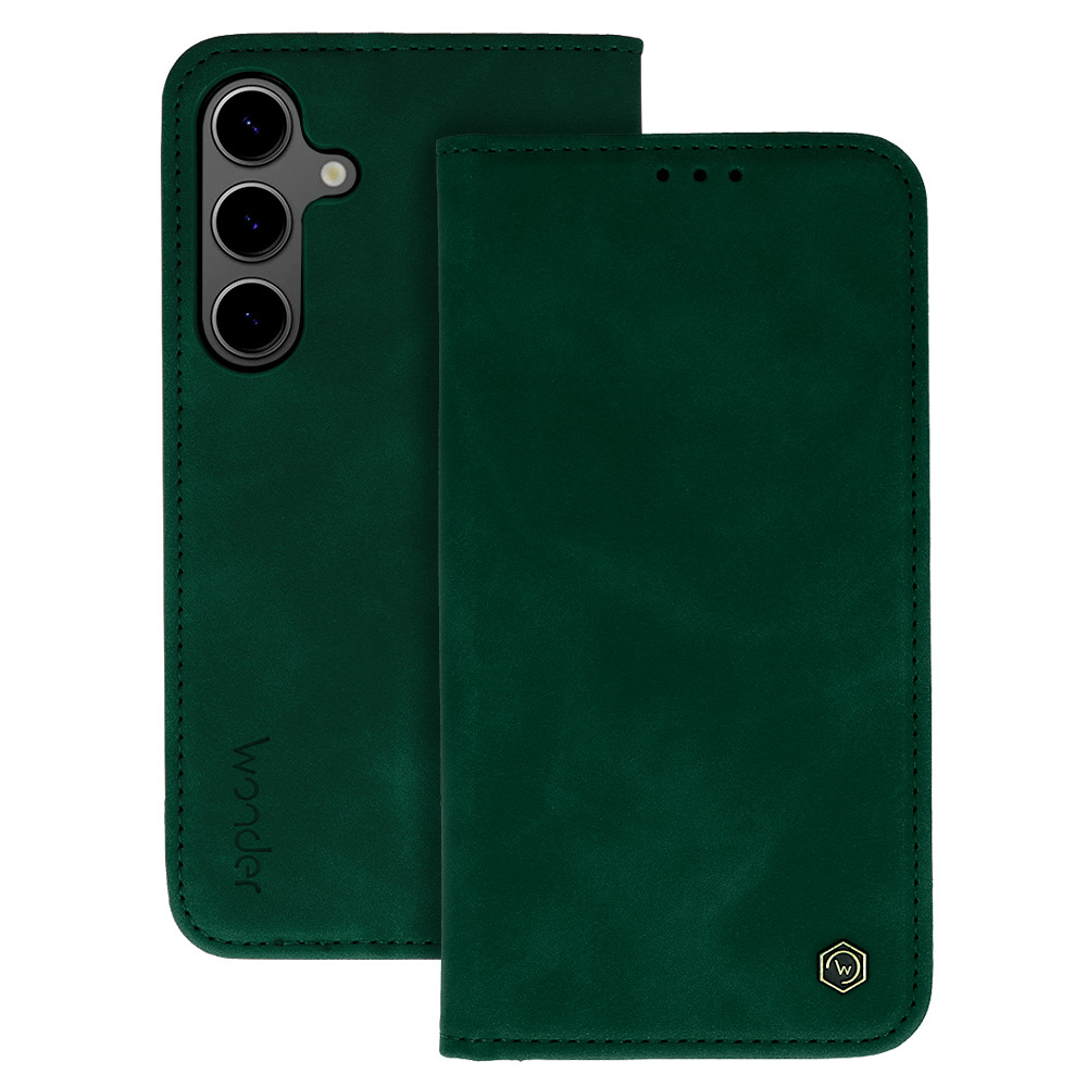 Flipové puzdro Wonder Smart pre Samsung Galaxy S24 Ultra zelené