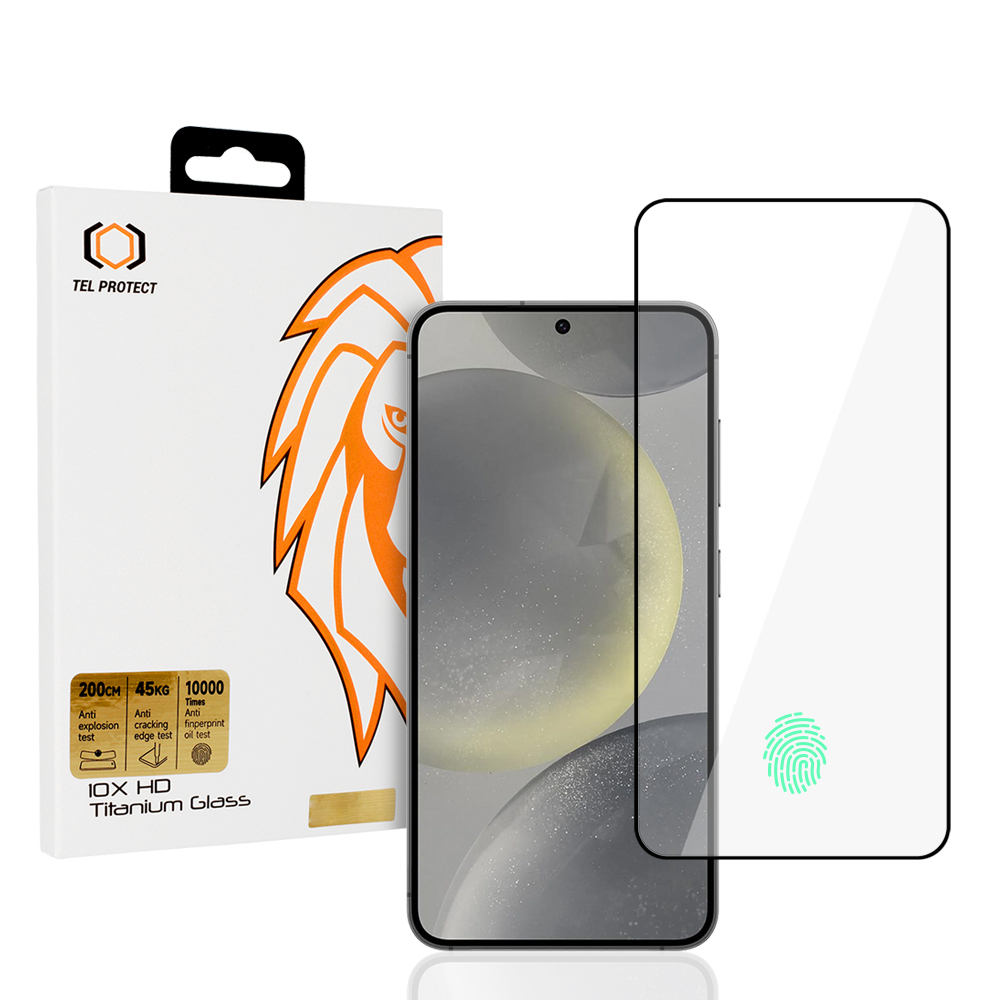 Tvrdené sklo Tel Protect 10X HD Titanium pre Samsung Galaxy S25 Plus (s odomykaním odtlačkom prsta)