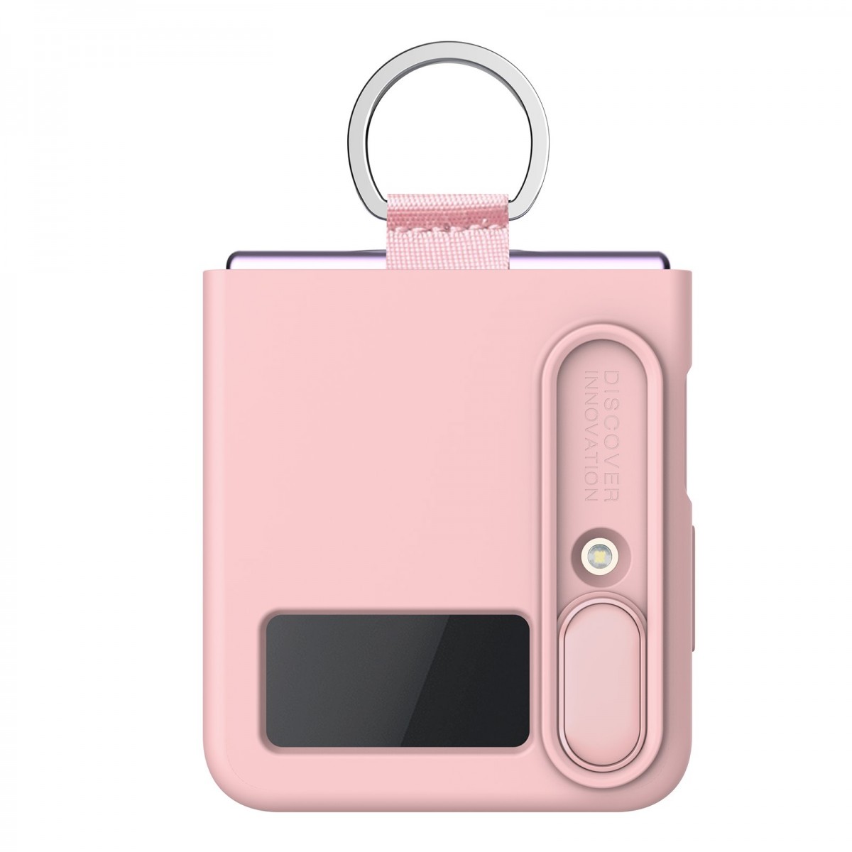 Zadný kryt Nillkin CamShield Silky Silicone pre Samsung Galaxy Z Flip 4 5G Light Peach