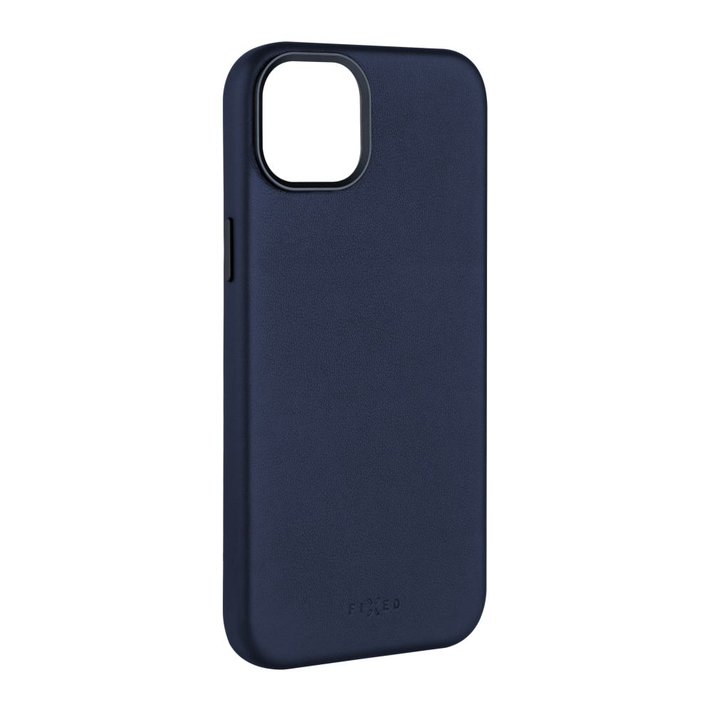 Kožený zadný kryt FIXED MagLeather s podporou MagSafe pre Samsung Galaxy S25 Ultra, modrý