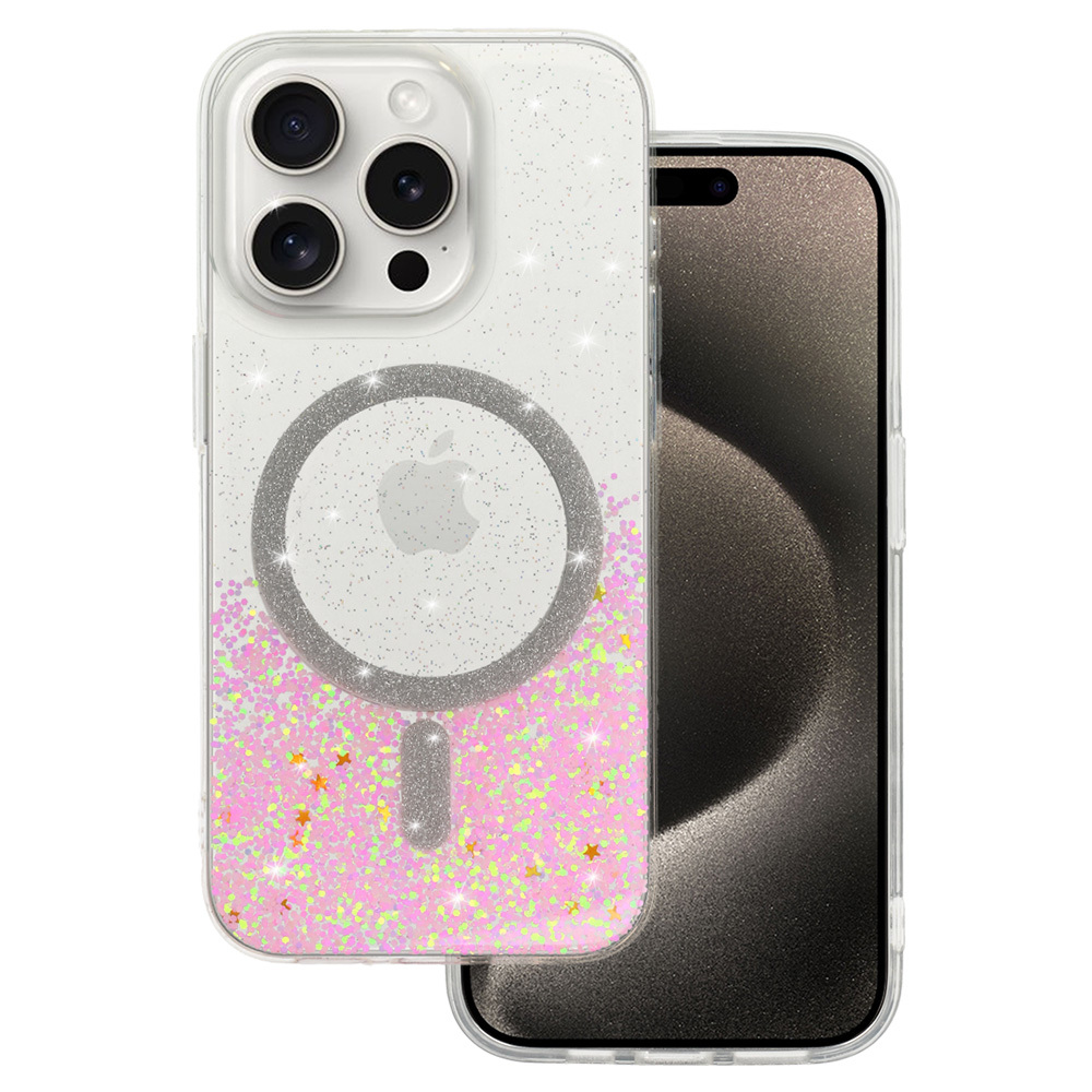 Zadný kryt Tel Protect Moonlite Magsafe pre Samsung S25 pink clear