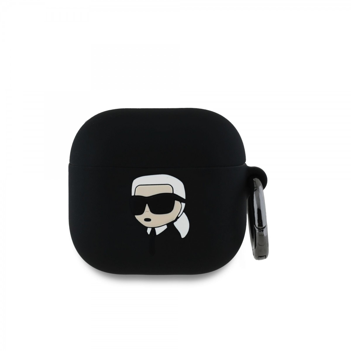 Puzdro 3D logo Karl Lagerfeld NFT Karl Head Case pre AirPods 4 Black