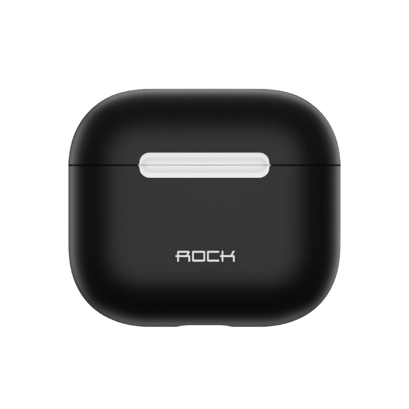 Silikónové puzdro Rock pre Airpods 3 čierne