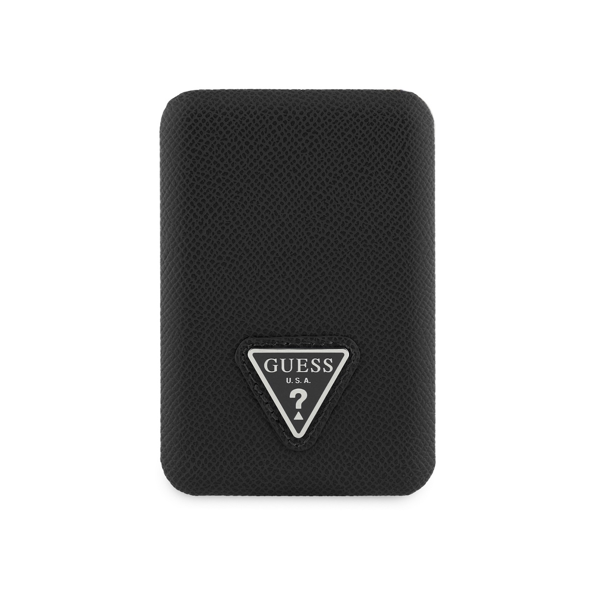 Powerbank Guess PU Grained Triangle Logo MagSafe 5000mAh Black