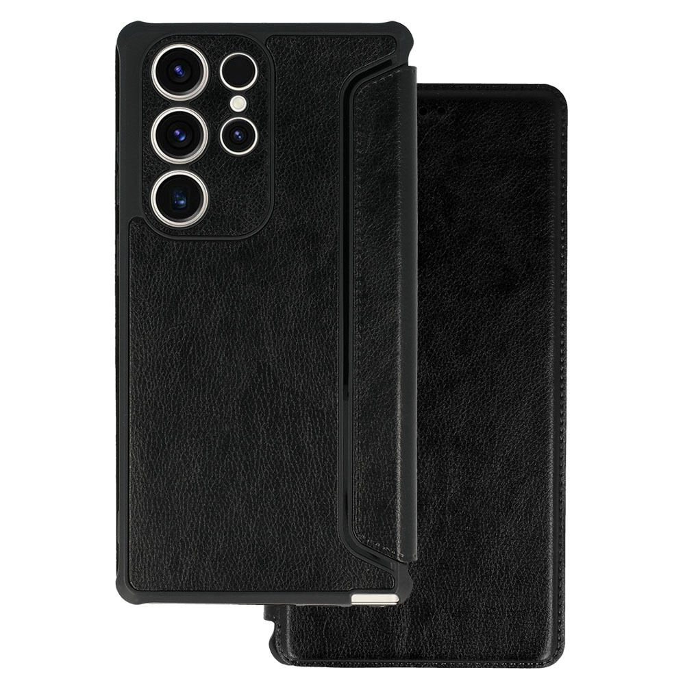 Flipové puzdro Razor pre Samsung Galaxy S25 Ultra čierne