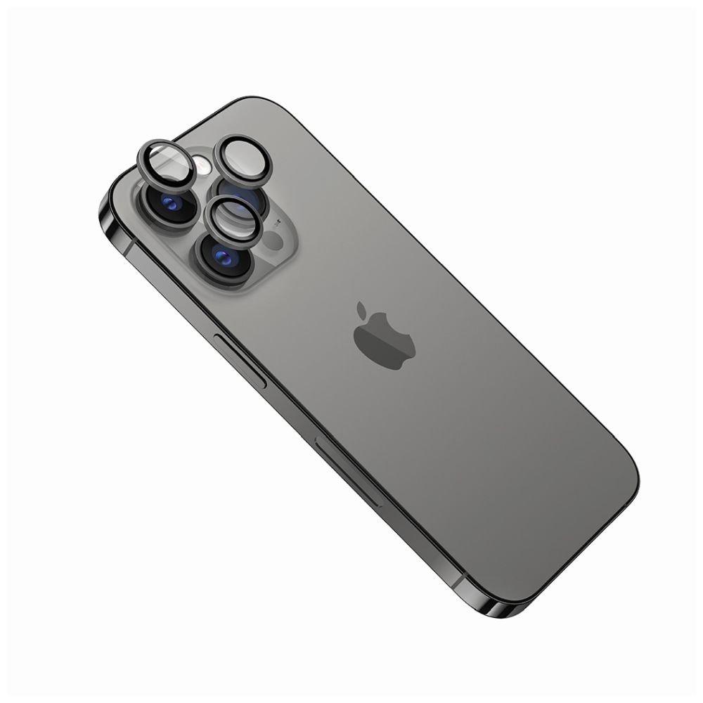 Ochranná skla objektívu fotoaparátů FIXED Camera Glass pro Apple iPhone 16e, space gray