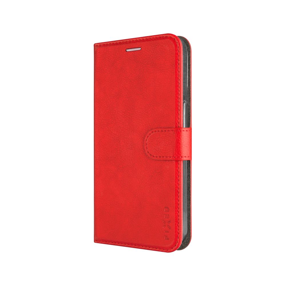 Puzdro typu kniha FIXED Opus pre Apple iPhone 16e, červené