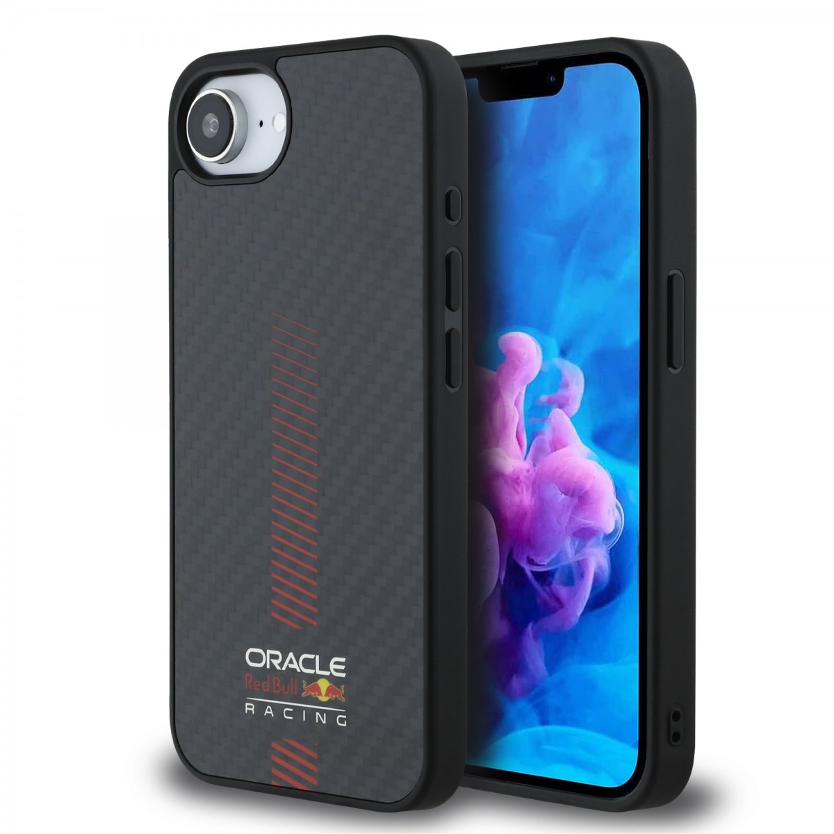 Zadný kryt Red Bull Carbon Powerbar MagSafe pre iPhone 16e Black