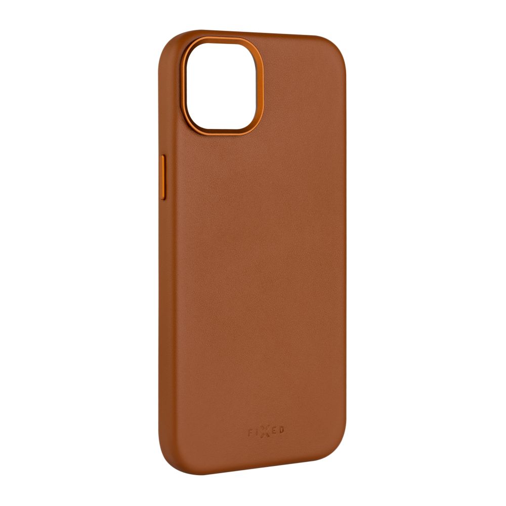 Kožený zadný kryt FIXED MagLeather s podporou MagSafe pre Samsung Galaxy S25 Ultra, hnedý