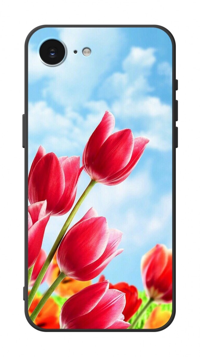 Zadný kryt DARK na iPhone 16e Tulips