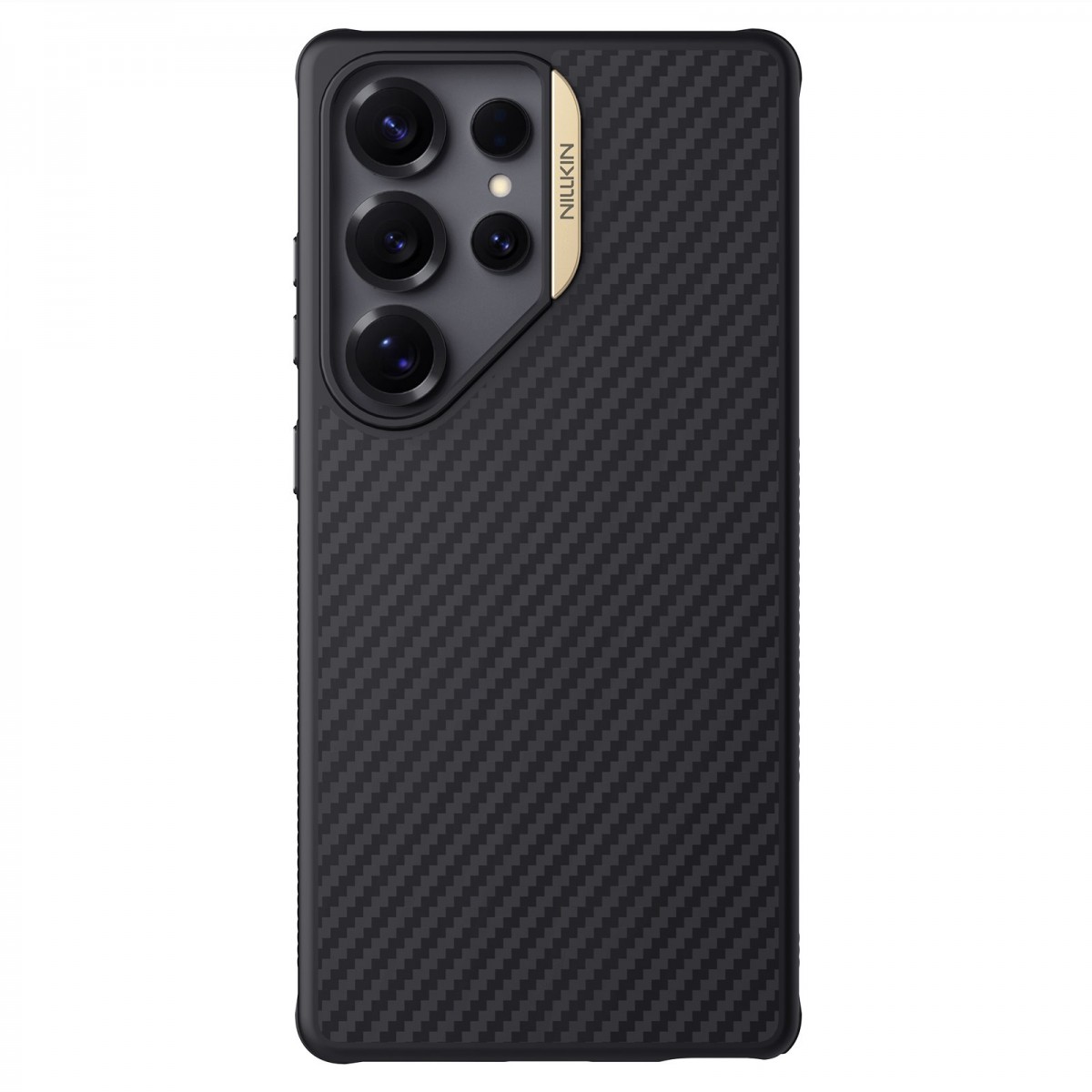 Zadný kryt Nillkin Synthetic Fiber PRO Magnetic pre Samsung Galaxy S25 Ultra Gold