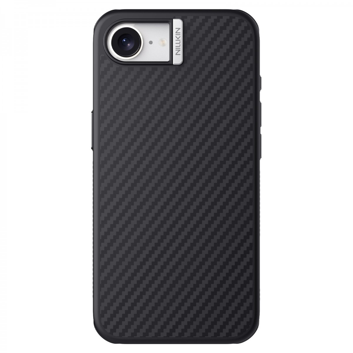 Zadný kryt Nillkin Synthetic Fiber PRO Magnetic pre Apple iPhone 16e Strieborný