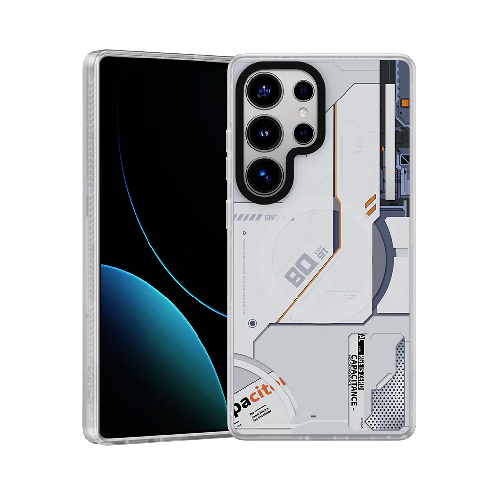Zadný kryt Benks Dynamic Magnetic Mecha (D045) pre Samsung Galaxy S25 Ultra biely