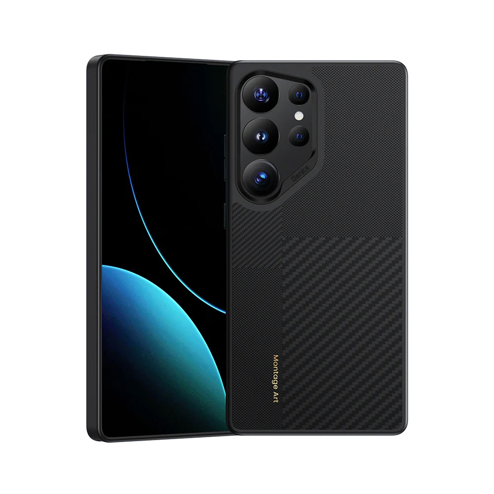 Zadný kryt Benks Montage Magnetic Armor Pro Kevlar 600D (B045) pre Samsung Galaxy S25 Ultra čierny