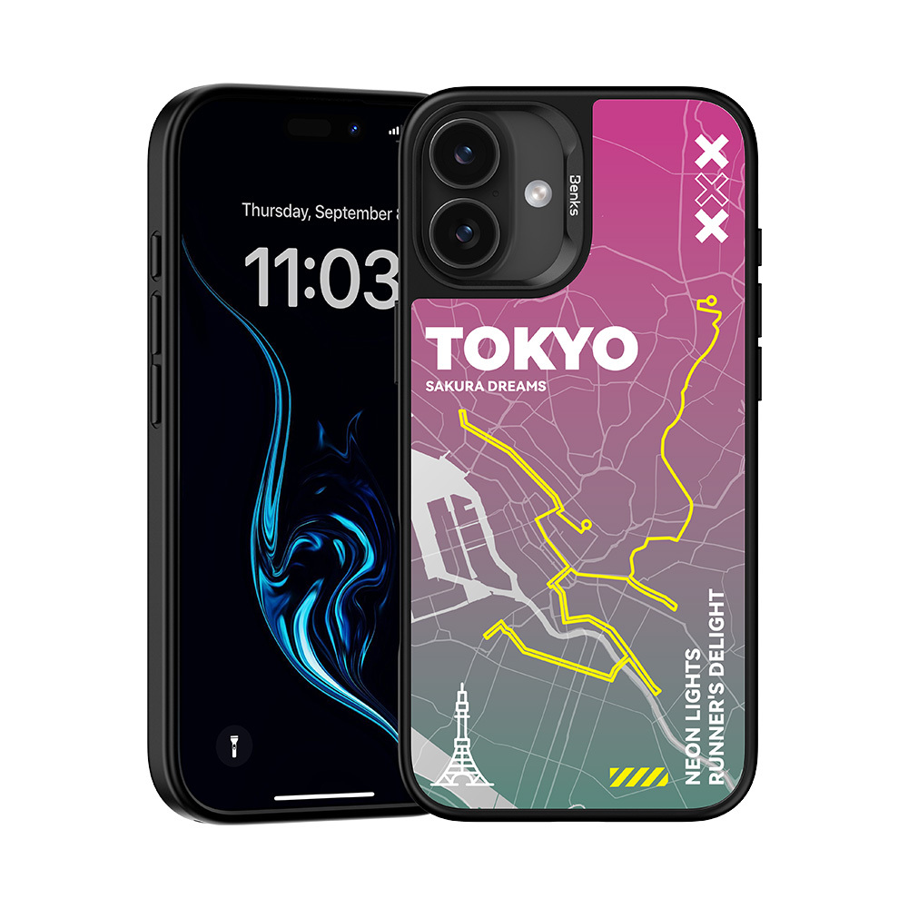 Zadný kryt Benks Dynamic City Tokyo pre iPhone 16 Plus