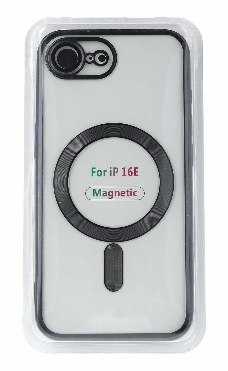Zadný kryt Metallic Magsafe pre iPhone 16e čierny