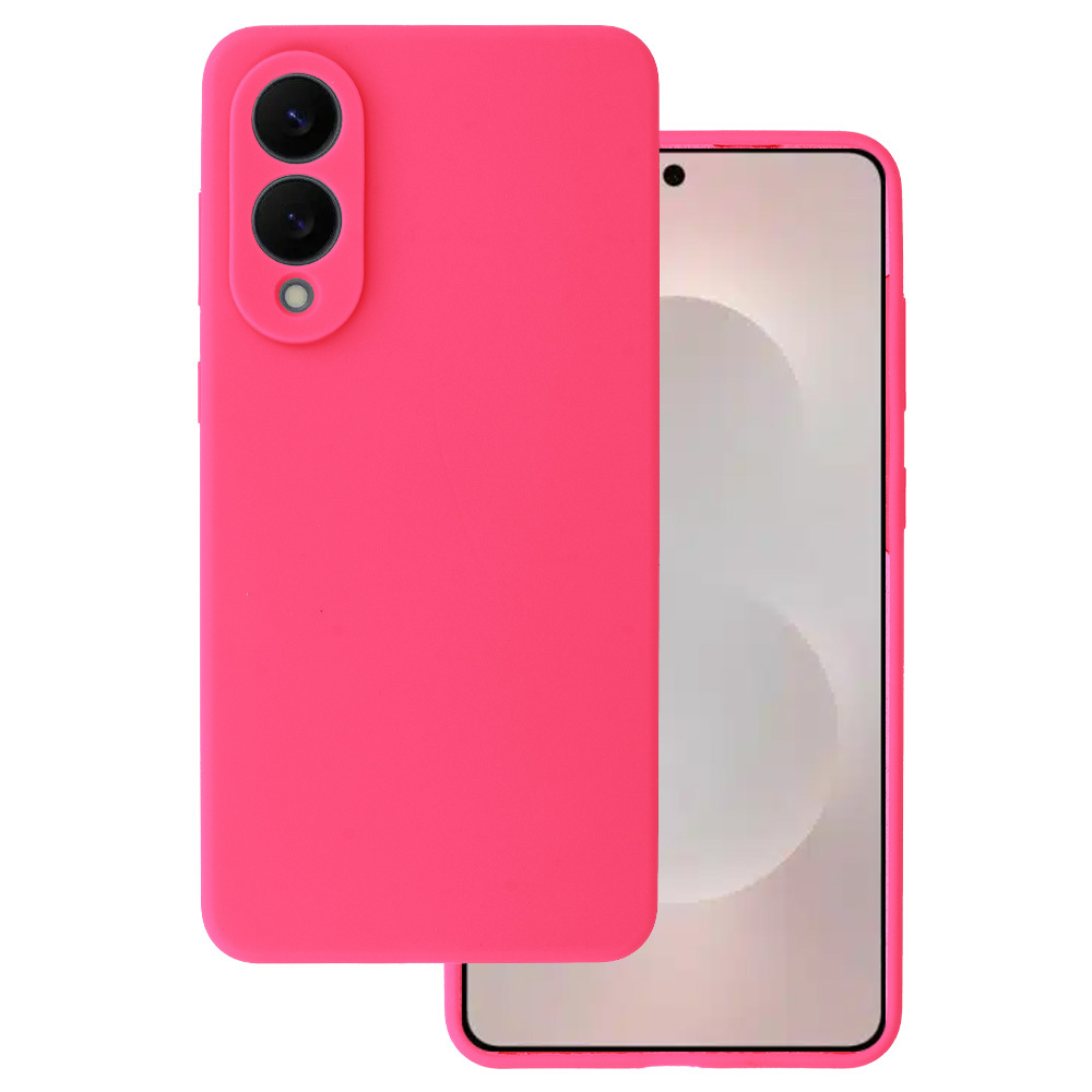 Zadný kryt Silicone Lite pre Samsung Galaxy S25 Edge fuchsiový