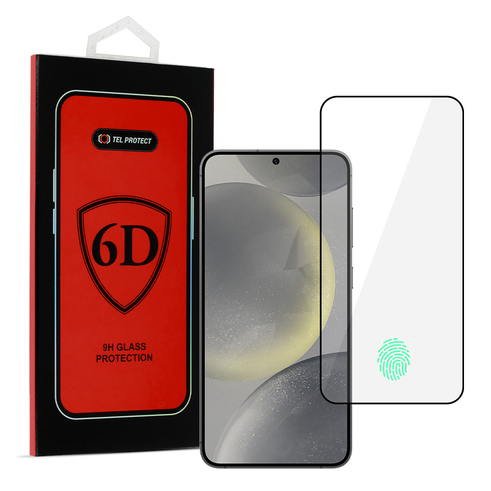 Tvrdené sklo Tel Protect Full Glue 6D pre SAMSUNG GALAXY S25 EDGE ČIERNE