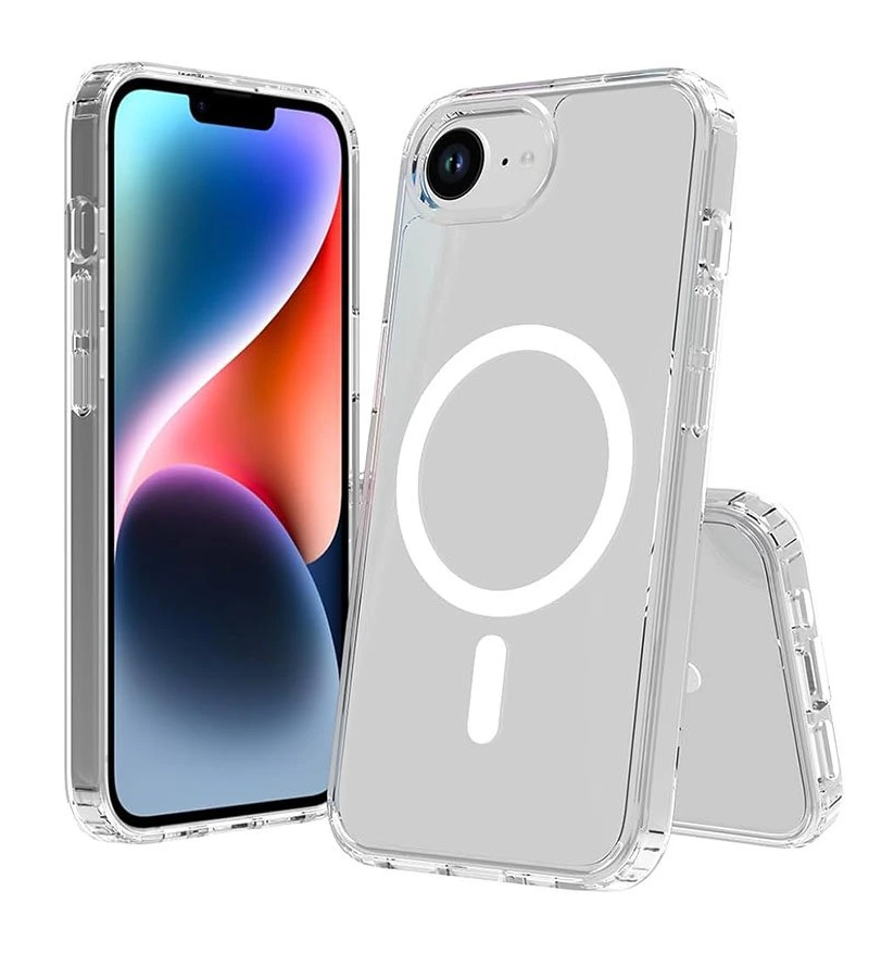 Zadný pevný kryt Clear Magnetic na iPhone 16e priehľadný