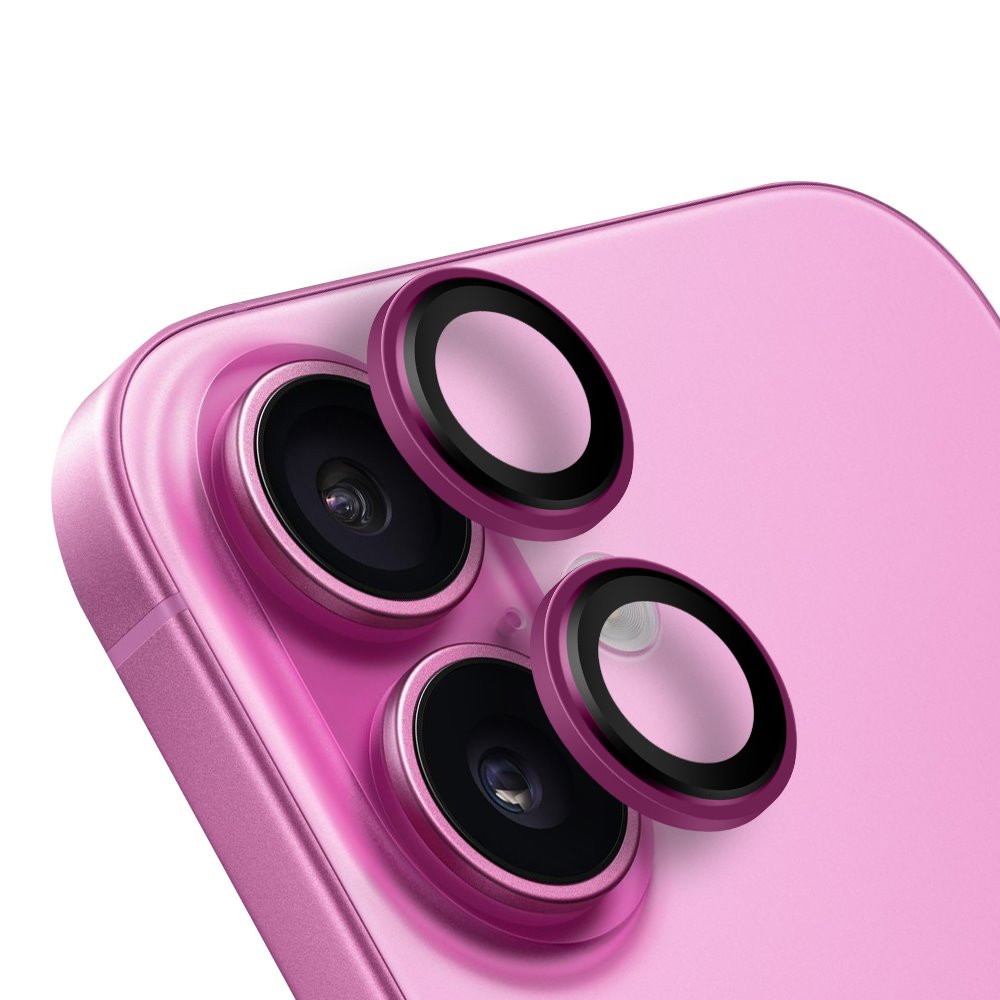 Ochrana čoček OBAL:ME pre Apple iPhone 16-16 Plus Ružová