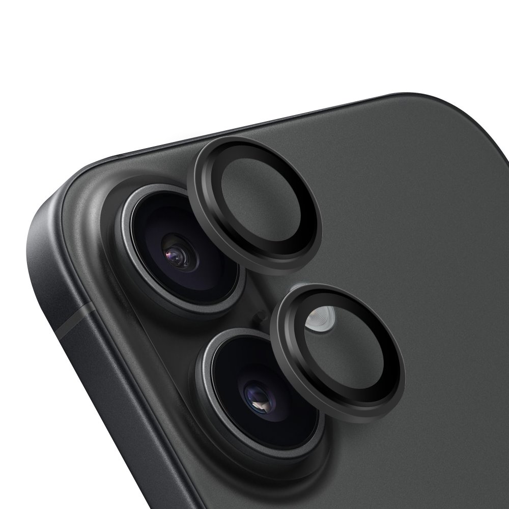 Ochrana čoček OBAL:ME pre Apple iPhone 16-16 Plus Čierna