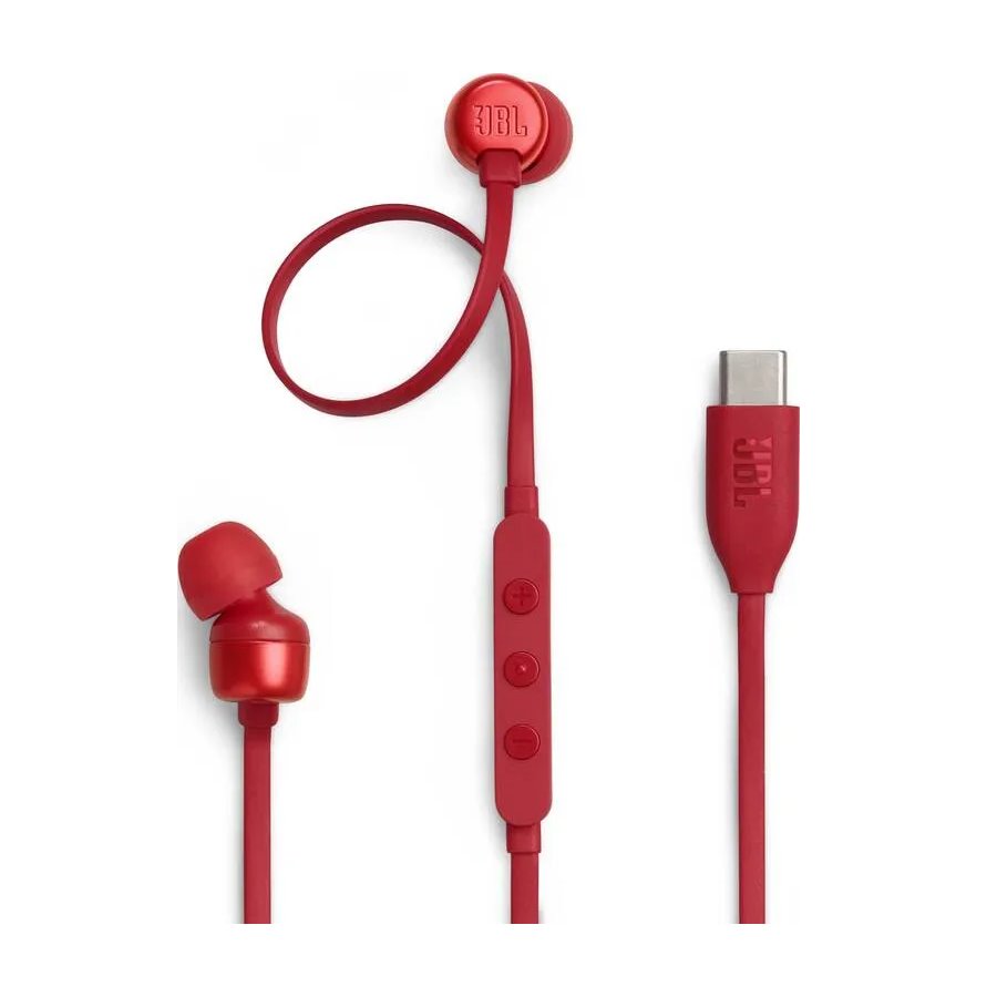 Slúchadlá JBL Tune 310C In-Ear USB-C Červené