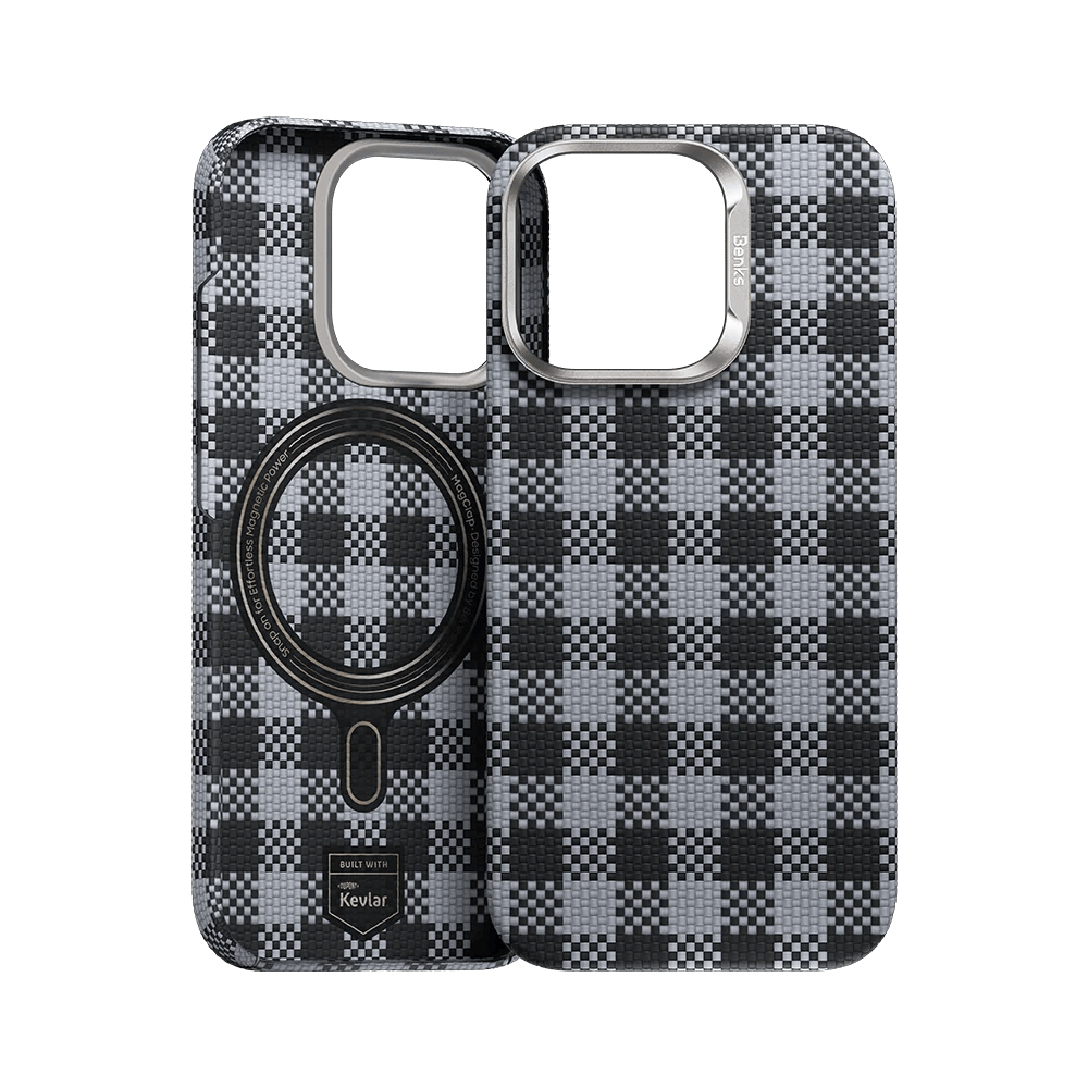 Zadný kryt Benks Magnetic Armor Vichy Kevlar (BF62) pre iPhone 15 Pro Max čierny