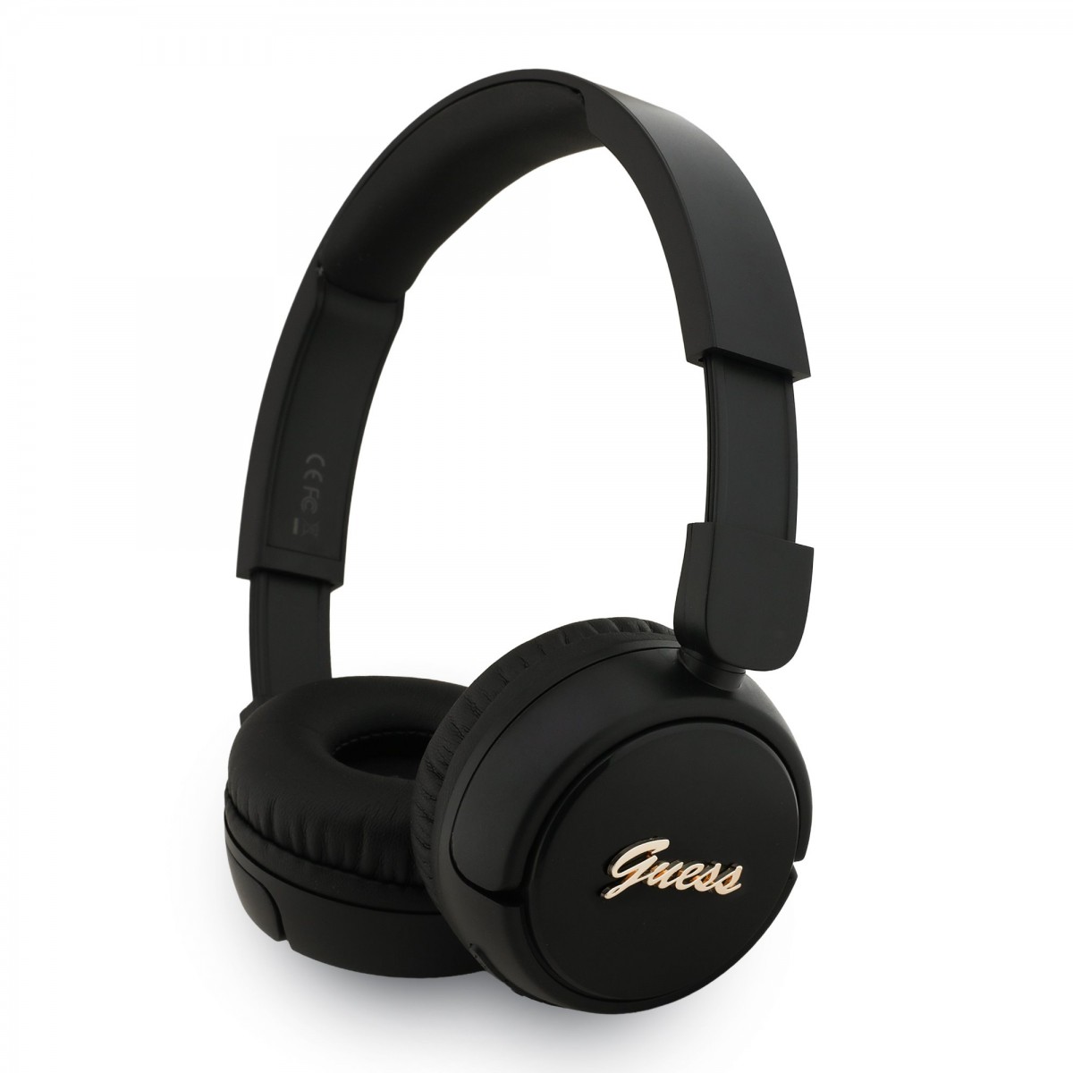 Bezdrôtové slúchadlá Guess Script Metal Logo Black
